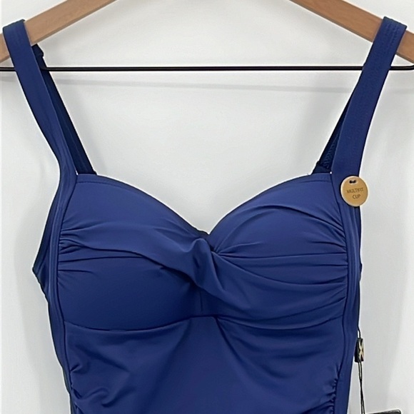Niptuck Swim Joanne Multi-Fit Cup One Piece Swimsuit in Navy - NEW - Size 4 - Picture 3 of 10